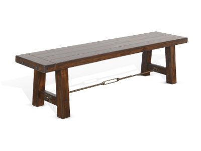 Sunny Designs Tuscany 64 Inch Vintage Mocha Bench