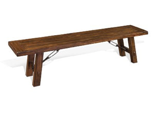 Sunny Designs Tuscany 72 Inch Vintage Mocha Bench