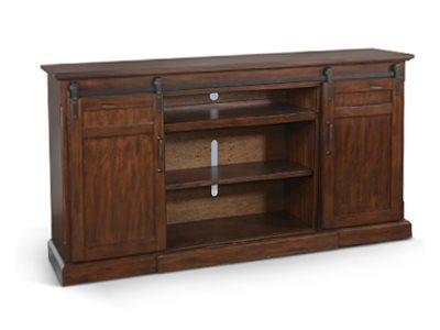 Sunny Designs Tuscany Vintage Mocha TV Stand Console with Fireplace Option
