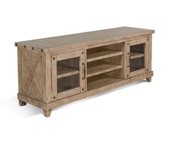 Sunny Designs Vivian Desert Rock 64 Inch Media TV Stand Console