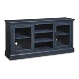 byron 66" tv console with 2-doors in malta blue