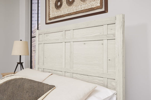 Vaughan-Bassett Custom Express Weathered White Architectural Queen Headboard