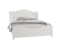 Vaughan-Bassett Cool Farmhouse Soft White Sleigh King Headboard