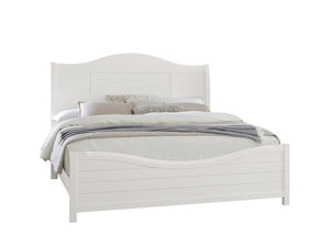 Vaughan-Bassett Cool Farmhouse Soft White Sleigh King Headboard