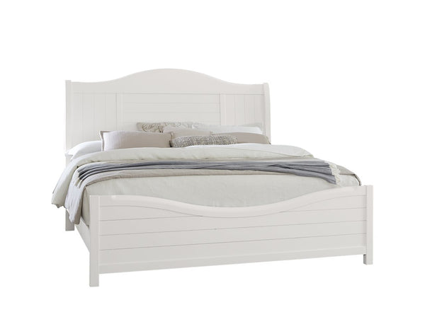 Vaughan-Bassett Cool Farmhouse Soft White Sleigh King Headboard