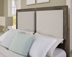 Vaughan-Bassett Custom Express Driftwood Grey Upholstered King Headboard