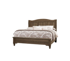 Vaughan-Bassett Heritage Cobblestone Oak Sleigh Queen Headboard