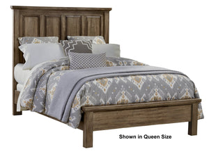 Vaughan-Bassett Maple Road Maple Syrup Queen Mansion Bed