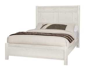 Vaughan-Bassett Custom Express Weathered White King Architectural Bed