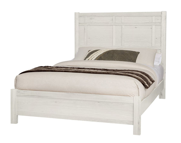 Vaughan-Bassett Custom Express Weathered White King Architectural Bed