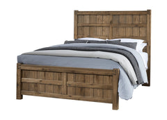 Vaughan-Bassett Dovetail Natural California King Board & Batten Bed