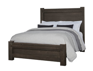 Vaughan-Bassett Dovetail Java California King Poster Bed with Poster Footboard
