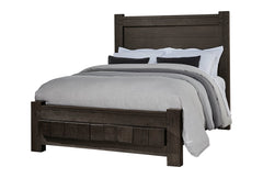 Vaughan-Bassett Dovetail Java California King Poster Bed with 6X6 Footboard