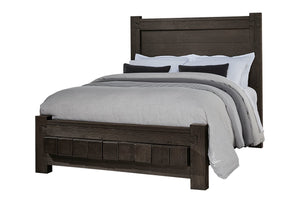 Vaughan-Bassett Dovetail Java California King Poster Bed with 6X6 Footboard
