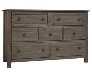 Vaughan-Bassett Custom Express Driftwood Grey 7-Drawer Dresser