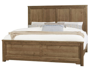 Vaughan-Bassett Crafted Cherry Medium King Six Panel Bed