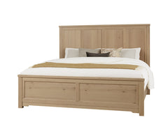 Vaughan-Bassett Crafted Cherry Bleached King Six Panel Bed