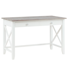 Madison Avenue Newport Coastal White/Light Grey Desk