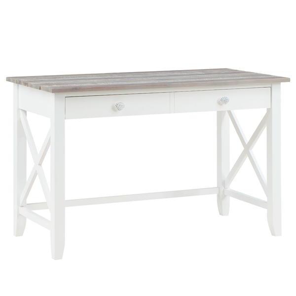 Madison Avenue Newport Coastal White/Light Grey Desk