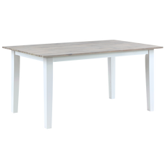 Madison Avenue Oyster Bay Rectangular Dining Table in Coastal White/French Grey