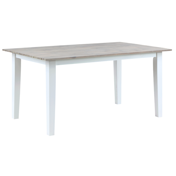 Madison Avenue Oyster Bay Rectangular Dining Table in Coastal White/French Grey
