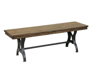 Intercon The District Copper Industrial 54In Backless Dining Bench