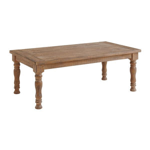 Intercon Highland Sandwash Farmhouse Turned Leg Coffee Table