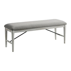 Intercon Modern Rustic Weathered White Modern 50 Inch Backless Dining Bench