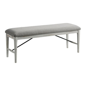 Intercon Modern Rustic Weathered White Modern 50 Inch Backless Dining Bench