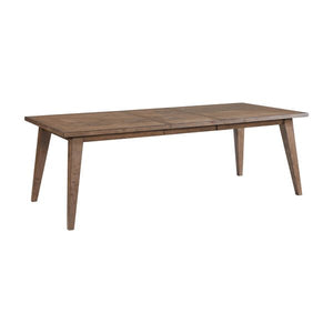 Intercon Oslo Weathered Chestnut Transitional Dining Table with Leaf