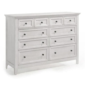 Intercon San Mateo Rustic White 10-Drawer Dresser