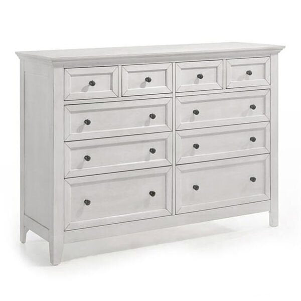 Intercon San Mateo Rustic White 10-Drawer Dresser