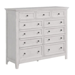 Intercon San Mateo Rustic White 11-Drawer Gentlemans Chest