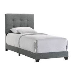 Intercon Gunmetal Contemporary Addyson Twin Upholstered Bed