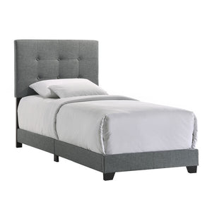 Intercon Gunmetal Contemporary Addyson Twin Upholstered Bed