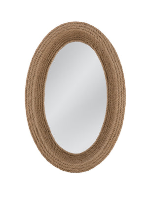 Bassett Mirror Coastal Natural Jute Rope Regatta Wall Mirror