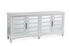 Bassett Mirror Contemporary White Reid 4-Door Server
