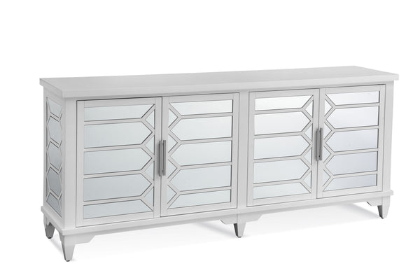 Bassett Mirror Contemporary White Reid 4-Door Server