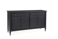 Bassett Mirror Traditional Antique Black Hudson Server