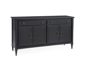 Bassett Mirror Traditional Antique Black Hudson Server