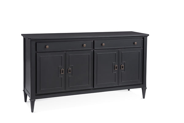 Bassett Mirror Traditional Antique Black Hudson Server