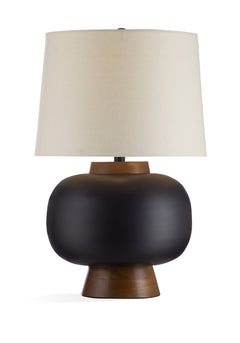 Bassett Mirror Boho Black & Brown Ping Table Lamp