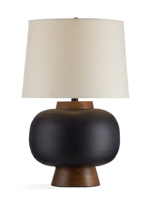 Bassett Mirror Boho Black & Brown Ping Table Lamp