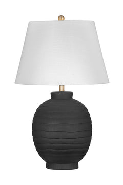 Bassett Mirror Modern Black Ventraa Table Lamp