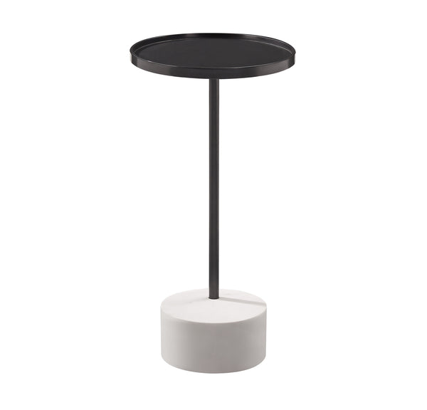 Bassett Mirror Modern Bronze/Marble Banyanround Scatter End Table