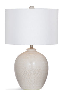 Bassett Mirror Modern Cream Ellen Table Lamp
