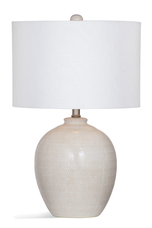 Bassett Mirror Modern Cream Ellen Table Lamp
