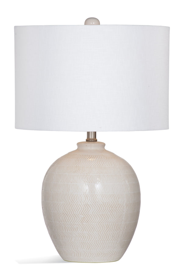 Bassett Mirror Modern Cream Ellen Table Lamp