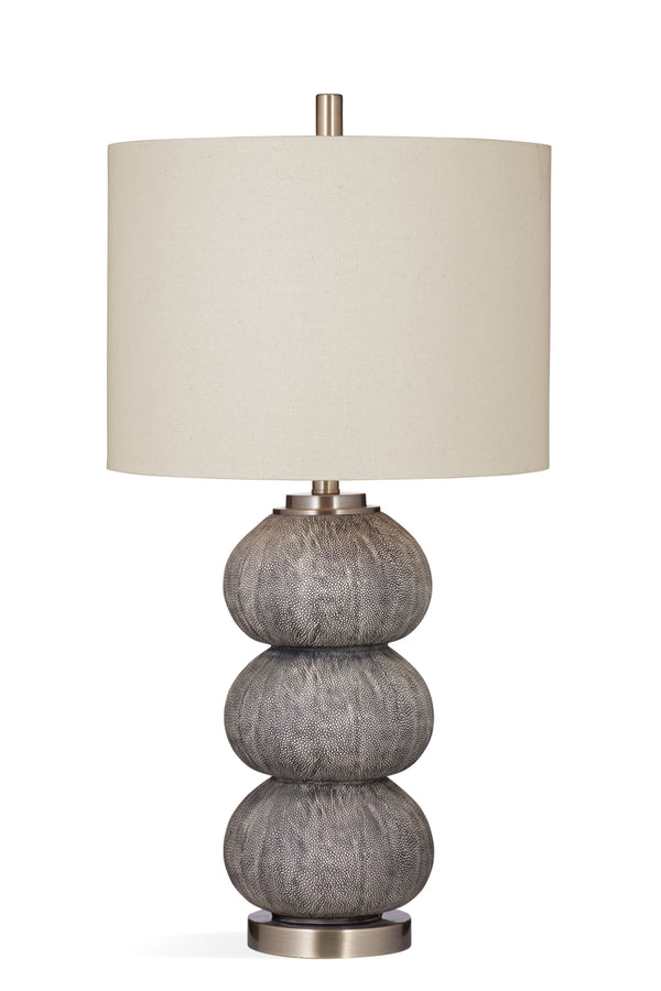 Bassett Mirror Modern Gray/Gold Accents Jed Table Lamp