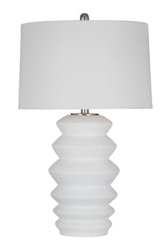 Bassett Mirror Modern White Hess Table Lamp